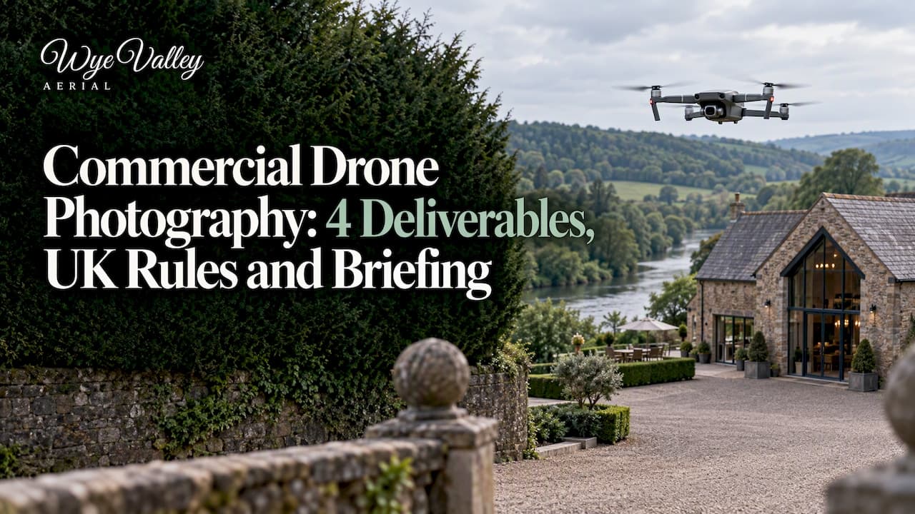 Commercial Drone Photography: 4 Deliverables, UK Rules and Briefing