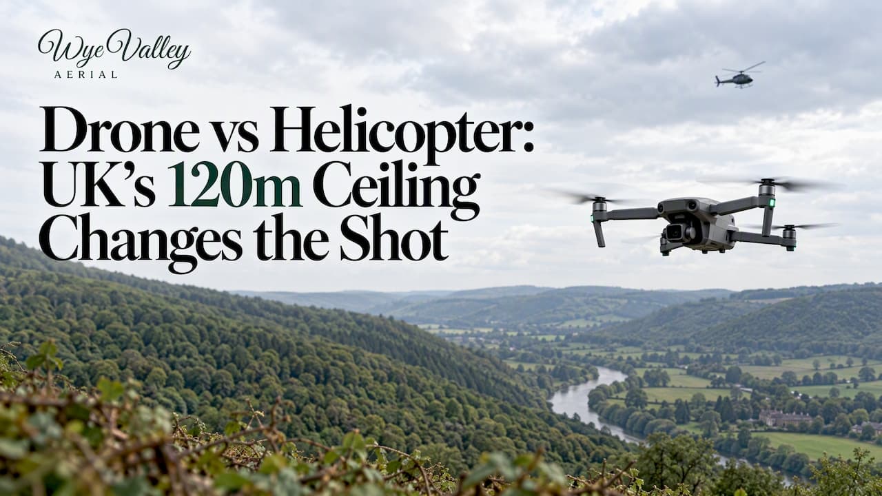 Drone vs Helicopter: UK’s 120m Ceiling Changes the Shot
