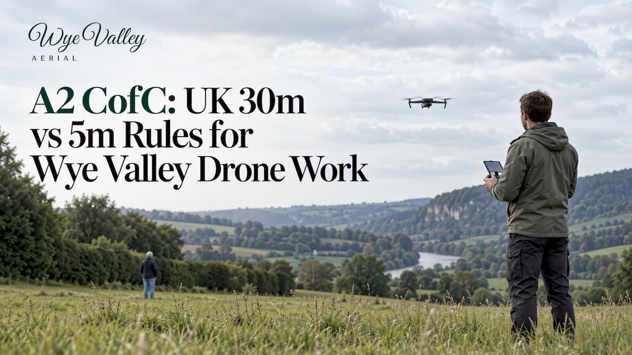 A2 CofC: UK 30m vs 5m Rules for Wye Valley Drone Work